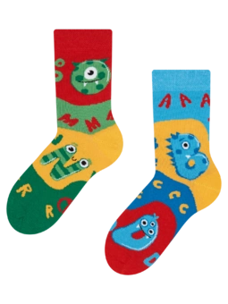 Chaussettes rigolotes pour enfants Premières lettres