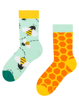 Chaussettes rigolotes pour enfants Abeillettes