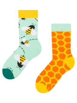 Chaussettes rigolotes pour enfants Abeillettes