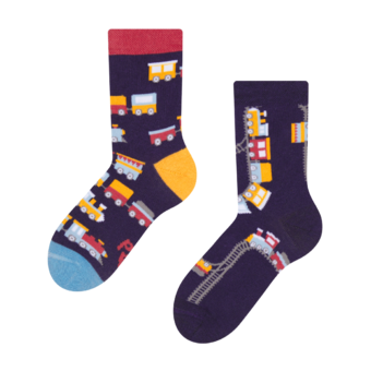 Chaussettes rigolotes pour enfants Trains