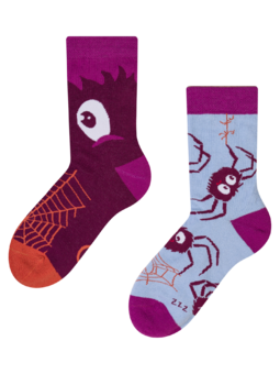 Chaussettes rigolotes pour enfants Araignées drôles