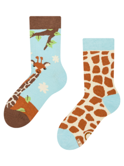 Chaussettes rigolotes pour enfants Girafe mignonne