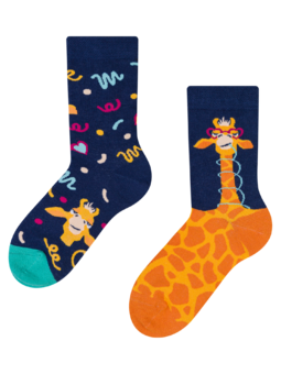 Chaussettes rigolotes pour enfants Girafe drôle