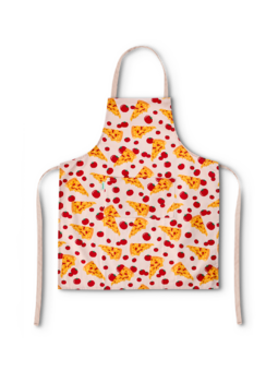 Veselá kuchyňská zástěra Sýrová pizza