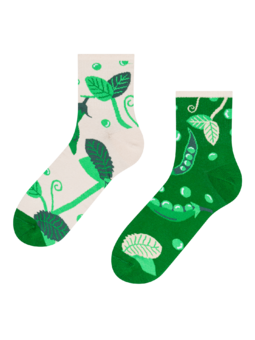 Veselé lýtkové ponožky Hrášok