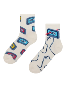 Chaussettes mi-mollet rigolotes Cassettes