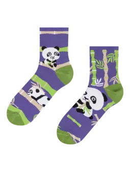 Veselé lýtkové ponožky Panda akrobat