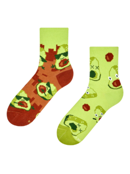 Chaussettes mi-mollet rigolotes Avocat pixélisé