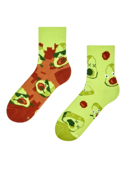Chaussettes mi-mollet rigolotes Avocat pixélisé