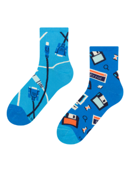 Chaussettes mi-mollet rigolotes IT rétro