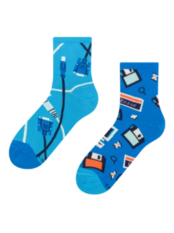 Chaussettes mi-mollet rigolotes IT rétro
