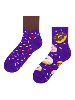 Chaussettes mi-mollet rigolotes Donuts sucrés