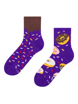 Chaussettes mi-mollet rigolotes Donuts sucrés