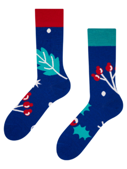 Veselé vlnené ponožky Zimná nálada