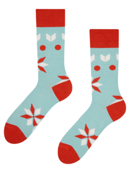 Veselé vlnené ponožky Zimný medveď
