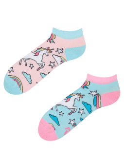 Socquettes rigolotes Licorne arc-en-ciel