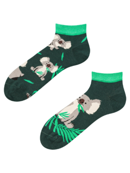 Socquettes rigolotes Koala et feuilles