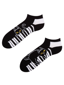 Socquettes rigolotes Chat jouant au piano