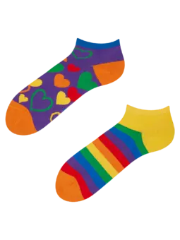 Socquettes rigolotes Amour multicolore