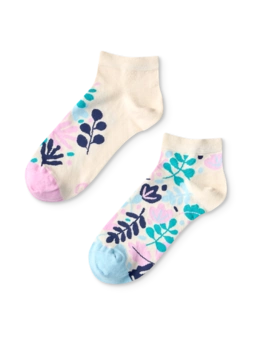 Socquettes rigolotes Feuilles turquoise