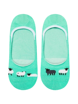 Chaussettes invisibles rigolotes Mouton noir