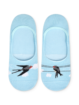 Chaussettes invisibles rigolotes Hirondelles