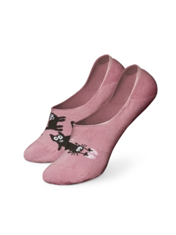 Chaussettes invisibles rigolotes Chats roses