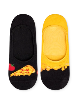 Chaussettes invisibles rigolotes Pizza au fromage