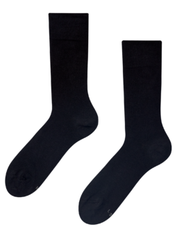 Chaussettes classiques noir véritable