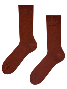 Chaussettes classiques brun noisette