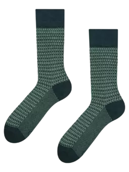 Pastel Green Pattern Socks