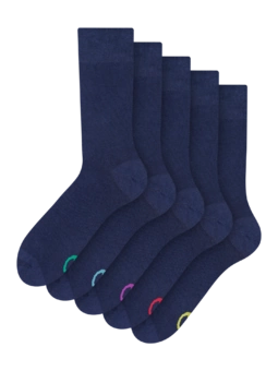Lot de 5 paires de chaussettes Bleues classiques
