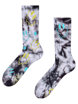 Chaussettes côtelées Émoticônes rayonnantes