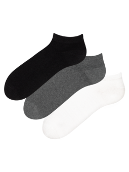 Trojbalenie členkových ponožiek z recyklovanej bavlny Klasik