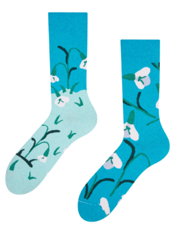 Veselé ponožky z recyklovanej bavlny Snežienky
