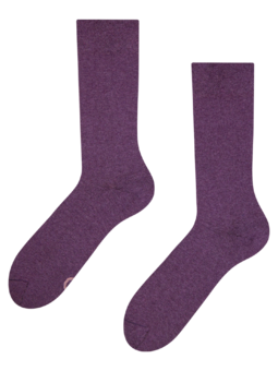 Slivkovo fialové ponožky z recyklovanej bavlny