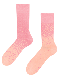Chaussettes chaudes Pêche et rose