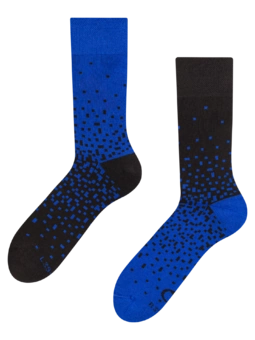 Chaussettes chaudes bleues et noires
