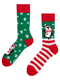 Chaussettes chaudes rigolotes Salut, Manchot !