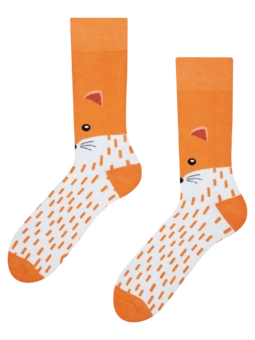 Lustige warme Socken Flauschiger Fuchs