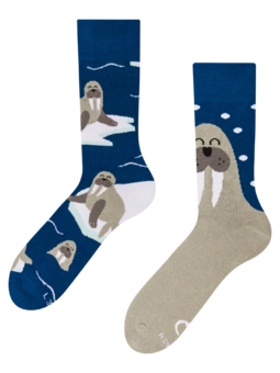 Lustige warme Socken Walross