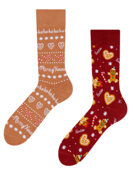 Chaussettes chaudes rigolotes Monde de pain d’épice