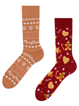Chaussettes chaudes rigolotes Monde de pain d’épice