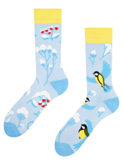 Chaussettes chaudes rigolotes Oiseau d’hiver