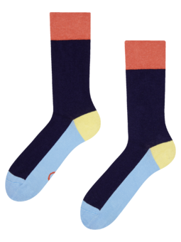 Tmavomodré ponožky Trikolóra