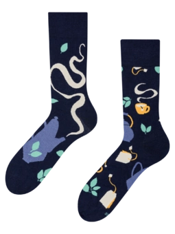 Chaussettes rigolotes en fibres de bambou L’heure du thé