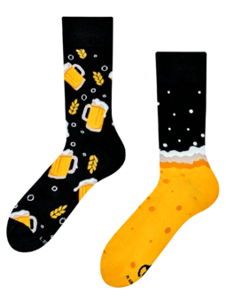 Chaussettes rigolotes en fibres de bambou Bière savoureuse