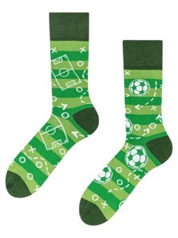 Veselé bambusové ponožky Futbalové ihrisko