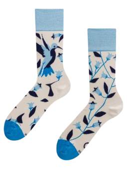 Chaussettes rigolotes en fibres de bambou Colibri