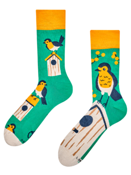 Chaussettes rigolotes en fibres de bambou Nichoir